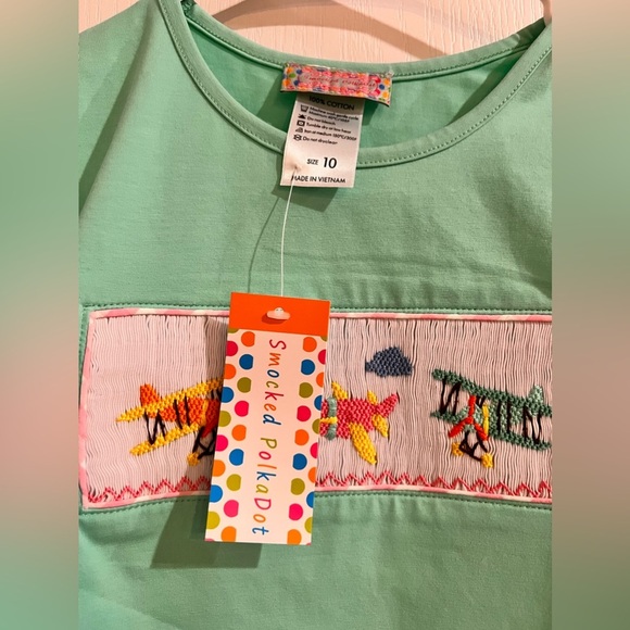 FINAL PRICE NWT SmockedPokaDot Girl’s Dress - Picture 5 of 6